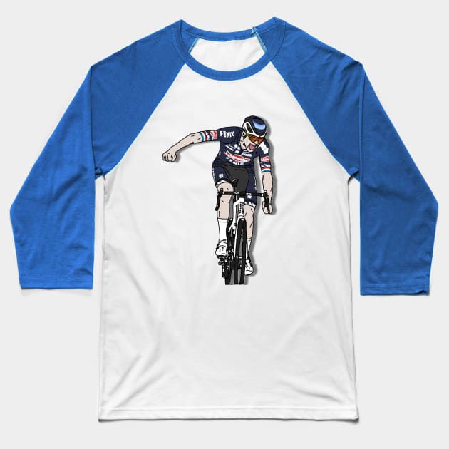 Mathieu van der Poel Champion Ronde van Vlaanderen (Without Circle version) Baseball T-Shirt by p3p3ncil